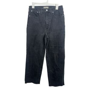 Madewell The Perfect Vintage Wide Leg Jeans Women’s Size 30 Black Denim Pant